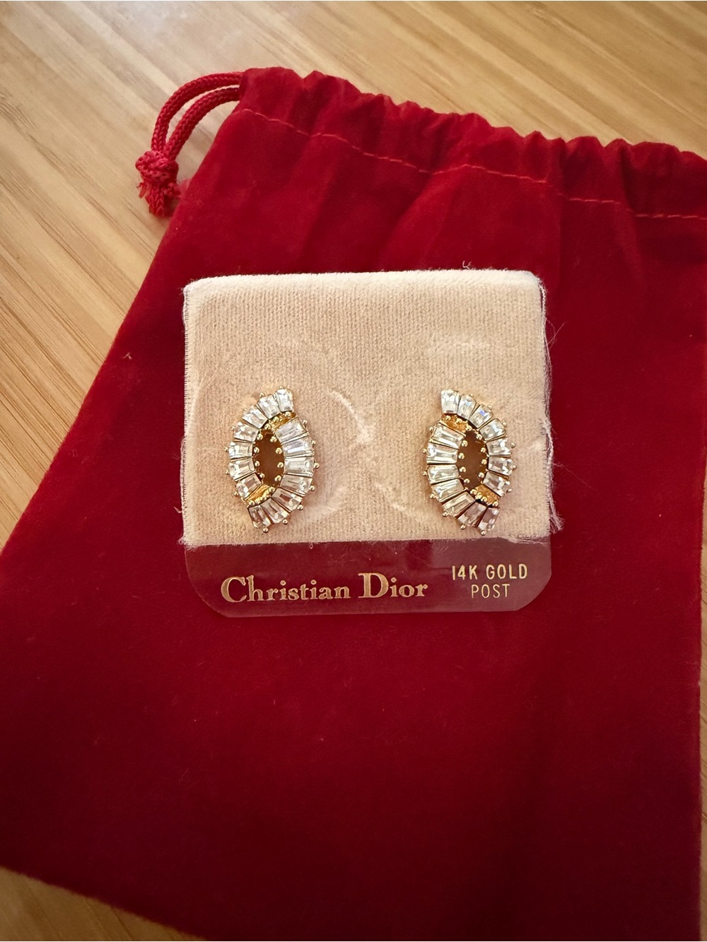 VINTAGE CHRISTIAN DIOR EARRINGS